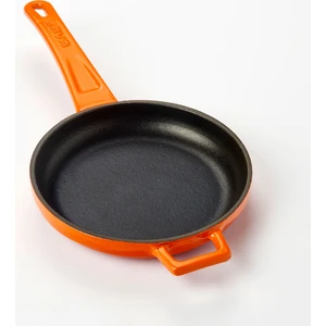 Döküm Kızartma Tavası Metal Saplı 16 cm - Turuncu