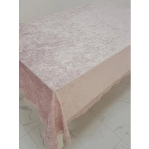 Pera Lüx  Dantelli Kadife Kumaş Pudra Masa Örtüsü  Dikdörtgen 160x220 cm - 1007