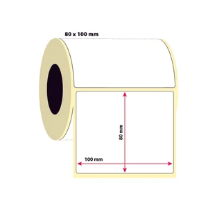 İşimiz Etiket 80X100 Termal Etiket | 6 Rulo | 500 Sarım |