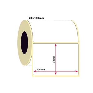 İşimiz Etiket 70X100 Termal Etiket | 6 Rulo | 500 Sarım |