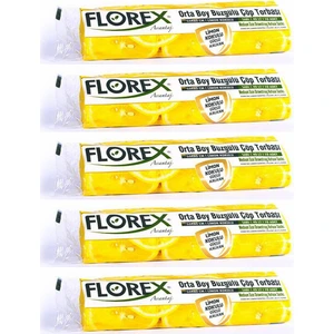 Büzgülü Orta Boy Çöp Torbası Avantaj Seri 5 Rulo Limon Kokulu