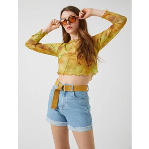 Yüksek Bel Kot Şort