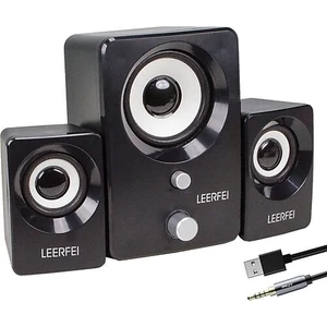 2+1 USB Ses Sistemi Speaker 6W Rms Hoparlör Bilgisayar Laptop Cep Telefonu