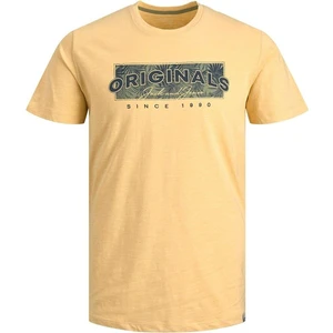 Jack & Jones 12205787_Jorbloomer Branding Tee Bisiklet Yaka Standart Kalıp Baskılı Sarı Erkek T-Shi