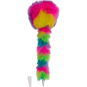 Pom Pom Gökkuşağı Peluş Tükenmez Kalem 21 Cm