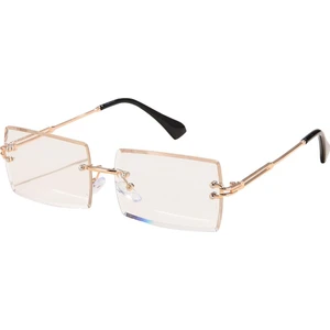 B Baosity Retro Güneş Gözlüğü Chic Parti Renkli Lens Uv Koruma Gözlük Gözlük Shades Gold Bacak Temizle Lens