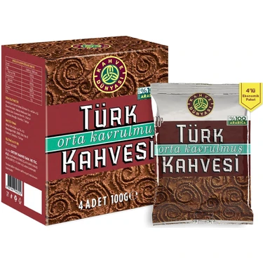 Kahve Dünyası Orta Kavrulmuş Türk Kahvesi 400 gr - Türkiye Menşeli, Baharat ve Meyve