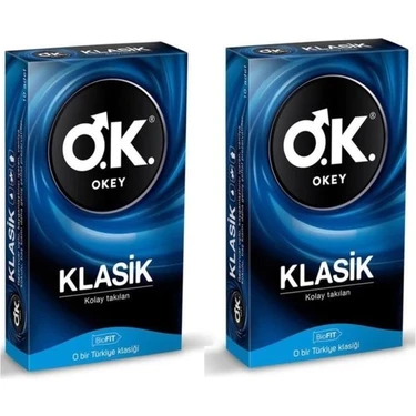 Okey Klasik Prezervatif 10'lu x