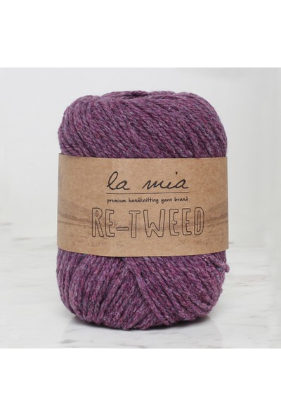La Mia Re-Tweed Mor Melanj El Örgü Ipi - L143