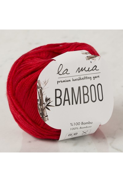 La Mia Bamboo Kırmızı El Örgü Ipi - L092