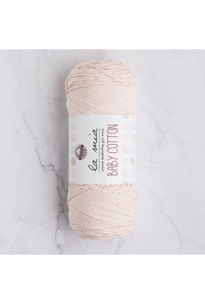 La Mia Baby Cotton Toz Pembe El Örgü Ipi - L029
