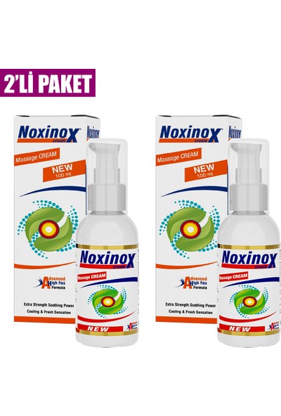 Com Noxinox Cream 100 ml Rahatlatıcı ve Serinletici Masaj Kremi 2'li