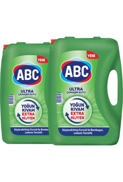 ABC Ultra Çamaşır Suyu 3,25 lt 2'li Paket