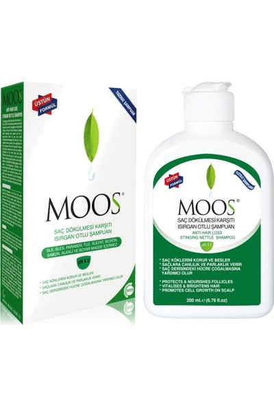 Moos Isırgan Otlu Ph 5.5 Saç Dökülme Karşıtı Şampuan 200 ml