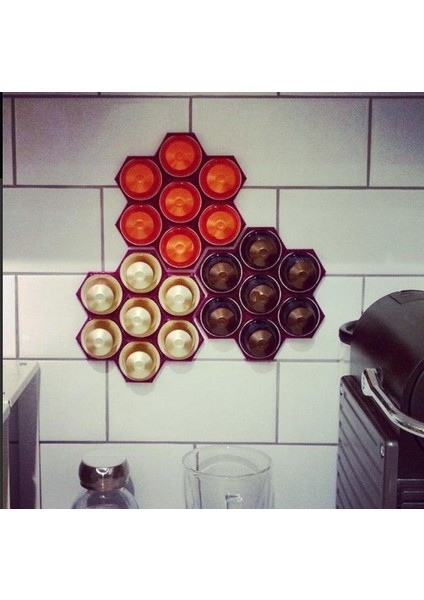 Nespresso Kapsül Petek Kar Tanesi Duvar Tutucu Organik Plastikten