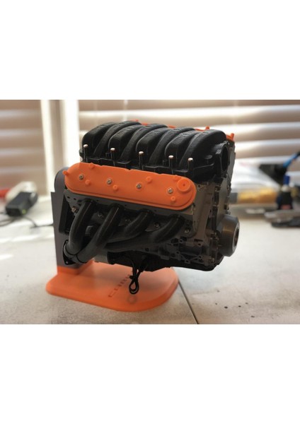 3D Baskılı Döner Ls3 Motor Ekranı Standı - Remix Plastik Aparat