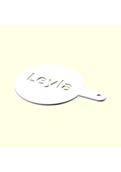 Leyla Kişiye Isime Isme Özel Kahve Stencil Stensıl Şablon Cafeler Için Sevgiliye Eşe Hediyelik Hediyesi Dekoratif Organik Plastik