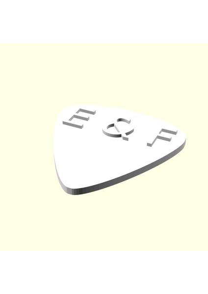 E & F Harfi Kişiye Özel Üretim Gitar Sevgiliye Eşe Hediyelik Bas 1 Adet Organik Plastik