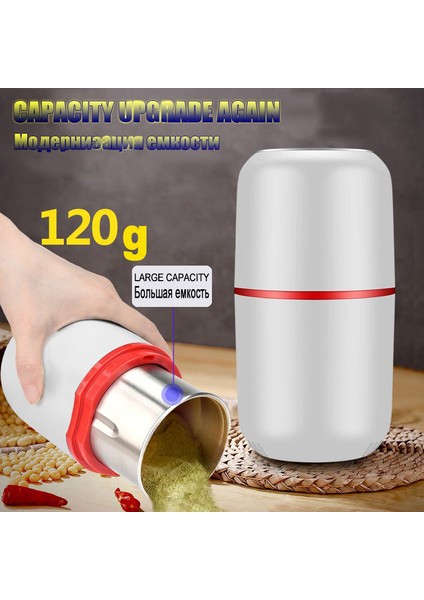 Elektrikli Kahve Öğütücü Elektrikli Mutfak Tahılları Kuruyemiş Fasulye Baharatlar Tahıllar Öğütücü Makinesi Çok Fonksiyonlu Ev Kahve Öğütücü | Mills (Yurt Dışından) fiyatları