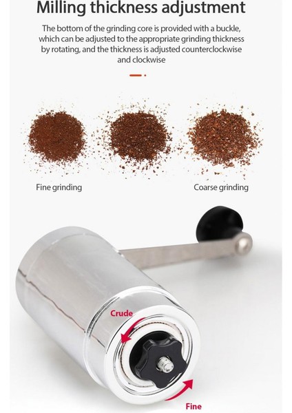 Manuel Kahve Öğütücü Paslanmaz Çelik El Içme Kahve Beşik Değirmen Döngü Ev Mutfak Mısır Değirmeni Kahve Öğütücü Araçları | Manuel Kahve Öğütücüleri (Inci Gümüş) (Yurt Dışından) fırsatları