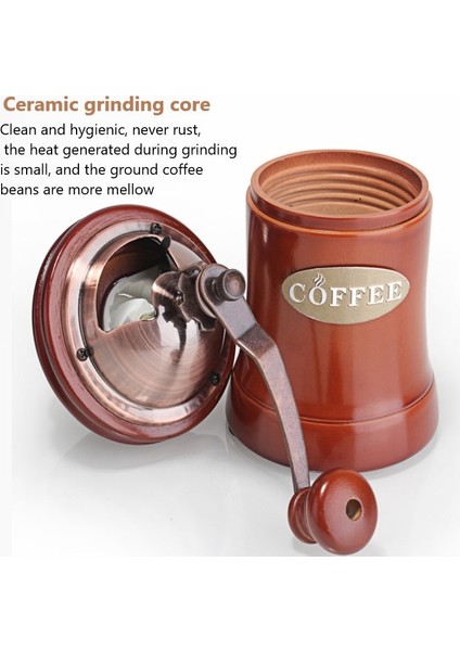 Öğütücüler El Tutulan Kahve Öğütücü Toz Geçirmez Fasulye Bölmesi Büyük Kapasiteli Coffeeware Mutfak Yemek ve bar Manuel Kahve | Manuel Kahve Öğütücüleri (Yurt Dışından)