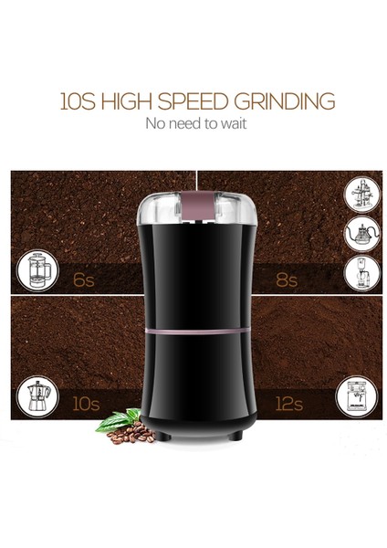 Kahve Değirmeni Paslanmaz Çelik Kuruyemiş Fasulye Tahıllar Değirmen Otlar Elektrikli Taşlama Makinesi Çok Fonksiyonlu Kahve Çekirdek Taşlama Ev | Manuel Kahve Öğütücüleri (Yurt Dışından) fırsatları