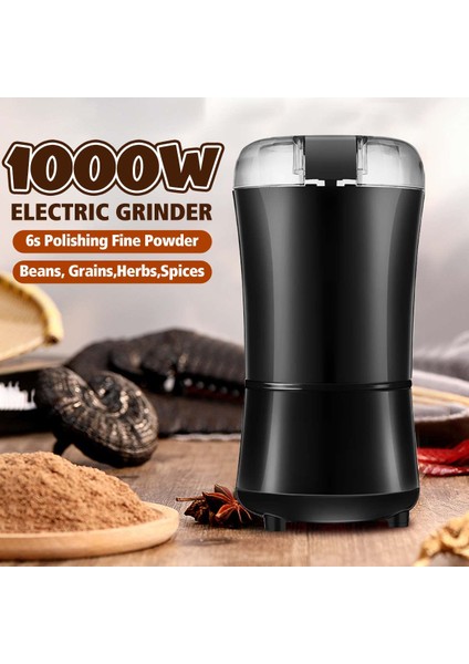 220 V 1000 W Elektrikli Kahve Öğütücü 304 Paslanmaz Çelik Bıçak Öğütücü Ev Fasulye Otlar Için Uygun Fındık Tahıllar Tuz Biber Makinesi | Elektrikli Kahve Öğütücüler (Yurt Dışından) fırsatları