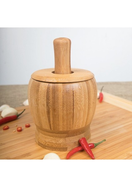 Havlu Taşlama Kase Seti Bambu Harç ve Havaneli Kaide Kase Sarımsak Pot Baharat Biber Değirmen Araçları Mutfak Aletleri | Manuel Kahve Değirmenleri (Yurt Dışından) fırsatları