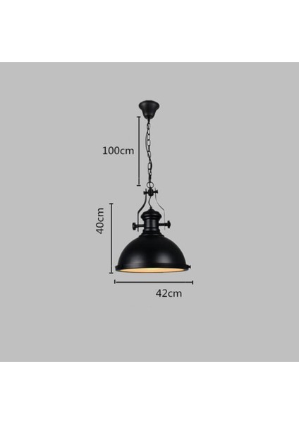 Vintage Kolye Işık, 42 cm Endüstriyel Stil Avize Tavan Lambası(Yurt Dışından) fırsatları