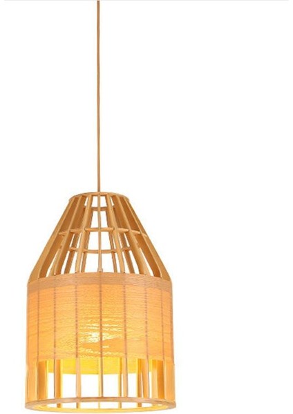 30 cm Japon Tarzı Katı Ahşap Avize, E27LED Tatami Lamba, Restoran Giriş Lambası, Iskandinav Ahşap Sanat Tek Kafa Avize (Yurt Dışından)