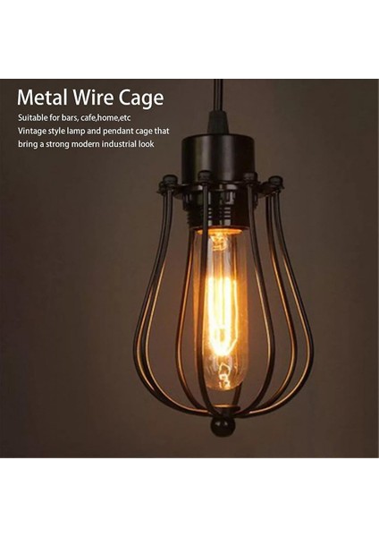 Lamba Kolye Avize Kapakları Metal Tel Kafes Tavan Cafe Barlar Lamba Shades (Yurt Dışından)