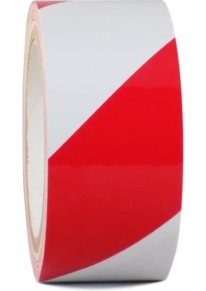 Reflektörlü Fosforlu Reflektif Ikaz Bandı 5 cm Kırmızı-Beyaz 1 Metre fiyatları