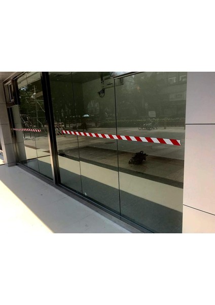 Reflektörlü Fosforlu Reflektif Ikaz Bandı 5 cm Kırmızı-Beyaz 1 Metre fırsatları