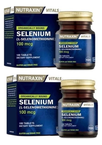 bagiışıklık Selenyum 100 Mcg 100 Tablet X2 Adet