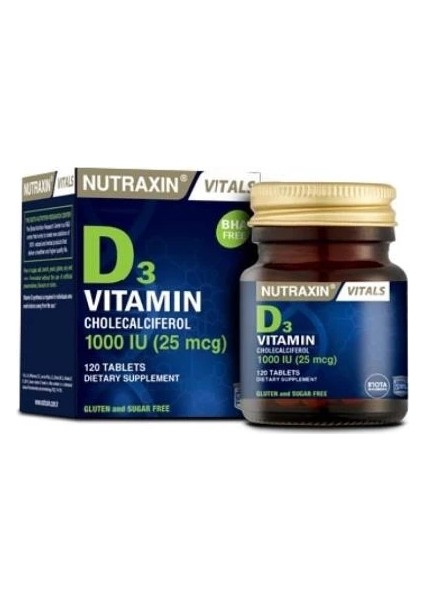 bagiışıklık D3 Vitamini 120 Tablet