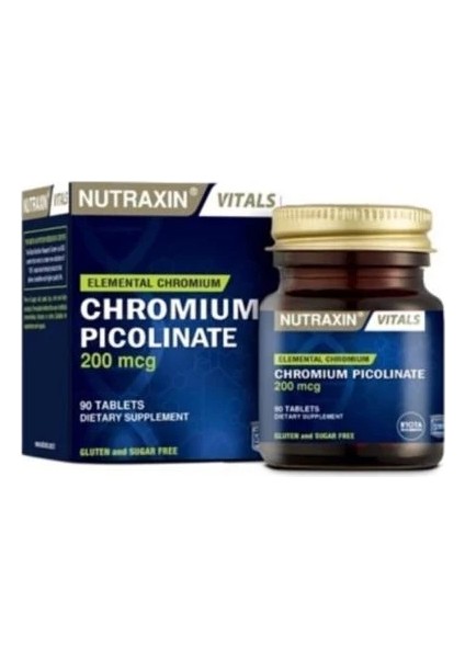 Vitals Chromium Picolinate 200 Mcg 90 Tablet