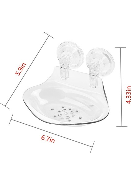 Sabunluk Sabunluk Vakum Emme Sabunluk Banyo Tezgah, Duş, Mutfak Temizle | Sabunluklar - (Yurt Dışından)