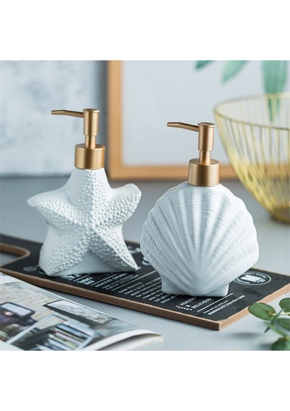 1 Adet Tarak Emülsiyon Şişe Seramik El Yıkama Sıvı Şişeleme Sabunu Yaratıcı Dağıtıcı Banyo Accessorie | Taşınabilir Sabun Yemekleri (Denizyıldızı) - (Yurt Dışından) modelleri