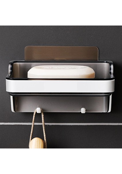 Kendinden Yapışkanlı Sabunluk Sabunluk Yapıştırıcı Duvara Monte Sabunluk Konteyner Kaçak Sabun Kutusu Duş Dokus Ev Banyo | Sabunluklar - (Yurt Dışından) fiyatları