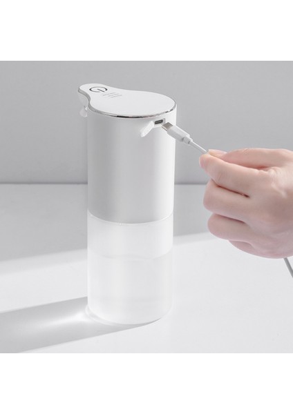 320 ml Otomatik Sıvı Sabunluk El Ücretsiz Akıllı Sıvı Deterjan Sensörü Sabun (Beyaz) - (Yurt Dışından)