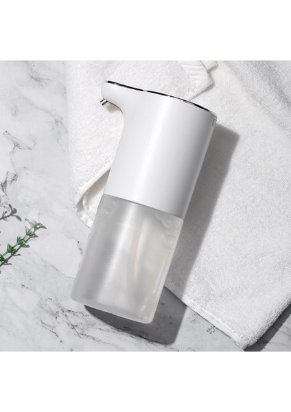 320 ml Otomatik Sıvı Sabunluk El Ücretsiz Akıllı Sıvı Deterjan Sensörü Sabun (Beyaz) - (Yurt Dışından)