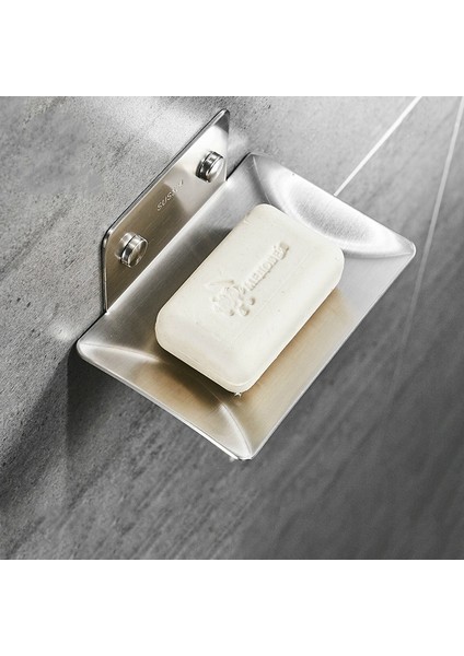 Paslanmaz Çelik Banyo Mutfak Delik Ücretsiz Sabun Kutusu Tutucu Siyah Alüminyum Duvara Monte Sabun Yemekleri Tutucu Banyo Gadget'ları | Sabun Yemekleri - (Yurt Dışından)