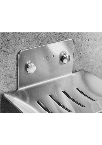 Paslanmaz Çelik Banyo Mutfak Delik Ücretsiz Sabun Kutusu Tutucu Siyah Alüminyum Duvara Monte Sabun Yemekleri Tutucu Banyo Gadget'ları | Sabun Yemekleri - (Yurt Dışından)