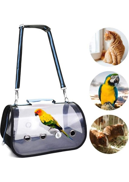 Taşınabilir Papağan Kuş Çantası Temizle El Araba Kuş Kafesi Paketleme Çantası Delikli Açık Seyahat Pet Bird Çanta Malzemeleri | Kuş Kafesleri ve yuvalar - (Yurt Dışından) modelleri