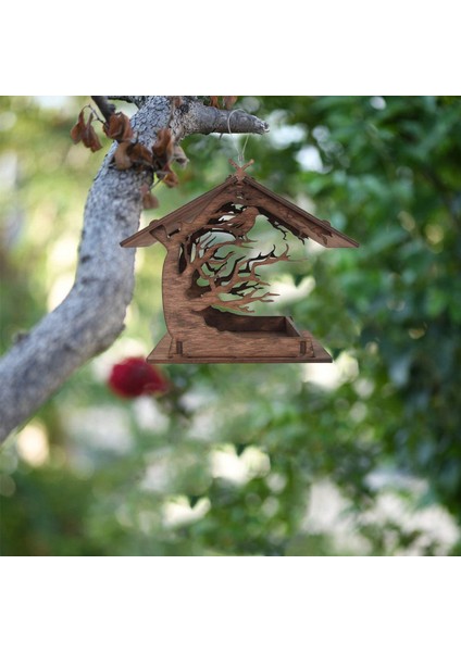 Vintage Ahşap Çekici Ahşap Birdhouse Bahçe Hediyeler Avlu Villa Balkon Kuş Besleyici Açık Bahçe Dekorasyon | Kuş Kafesleri ve yuvalar - (Yurt Dışından) fırsatları