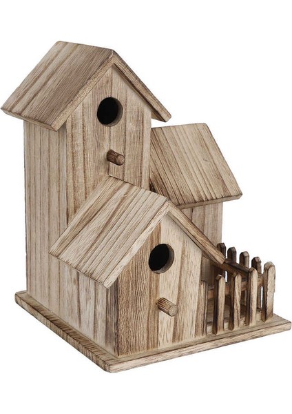 Barınakları Sağlayın Ahşap Kuş Evi Birdhouse Besleme Yuva Bahçe Backyard Balkon Kolye Swallows Kuşlar Için | Kuş Kafesleri ve yuvalar - (Yurt Dışından)