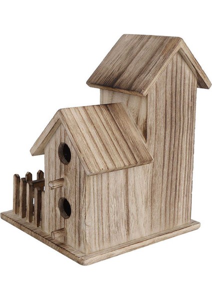 Barınakları Sağlayın Ahşap Kuş Evi Birdhouse Besleme Yuva Bahçe Backyard Balkon Kolye Swallows Kuşlar Için | Kuş Kafesleri ve yuvalar - (Yurt Dışından)