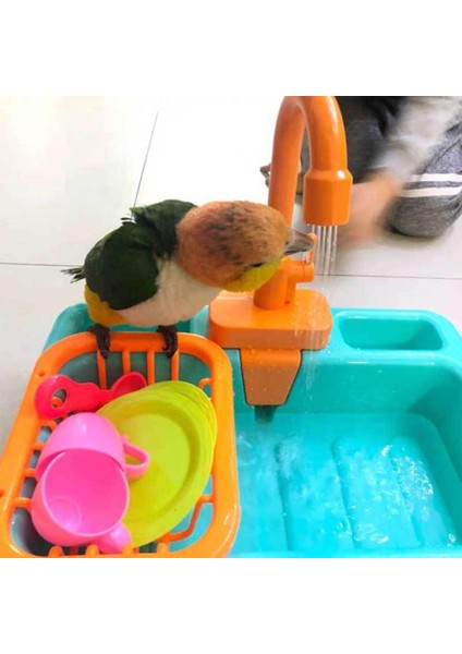 Kuş Besleyici Otomatik Papağan Küvet Yüzme Havuzu Musluk Papağan Banyo Duş Su Dağıtıcı Kuş Kafesi Banyo Pet Papağan Oyuncaklar | Kuş Oyuncakları - (Yurt Dışından) fiyatları