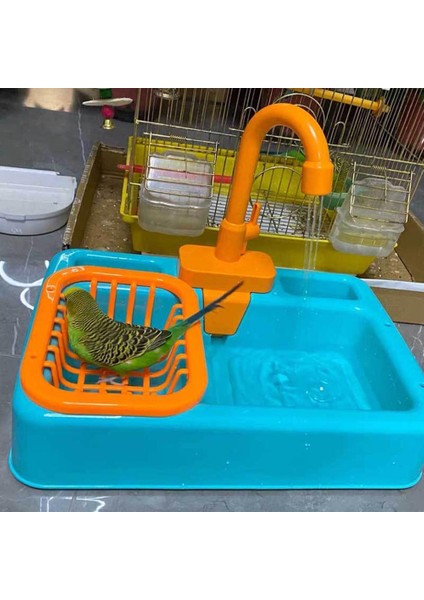 Kuş Besleyici Otomatik Papağan Küvet Yüzme Havuzu Musluk Papağan Banyo Duş Su Dağıtıcı Kuş Kafesi Banyo Pet Papağan Oyuncaklar | Kuş Oyuncakları - (Yurt Dışından) modelleri