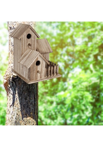 Ahşap Birdhouse Küçük Açık Bahçe Kuş Yuvalama Kutusu Kuş Evi Pet Malzemeleri Dekorasyon Kuşlar Için Uygun Dekorasyon Kumaştılar | Kuş Kafesleri ve yuvalar - (Yurt Dışından) fırsatları